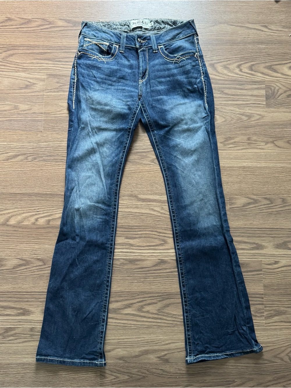 Ariat Women’s Mid Rise Entwined Festival Boot Cut Jeans